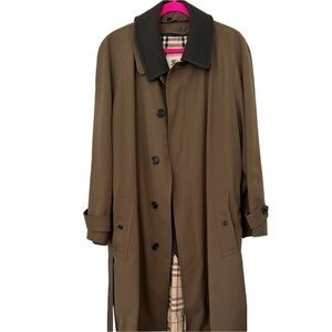 Burberry Wool Camelhair Trench Coat W Removable Lining